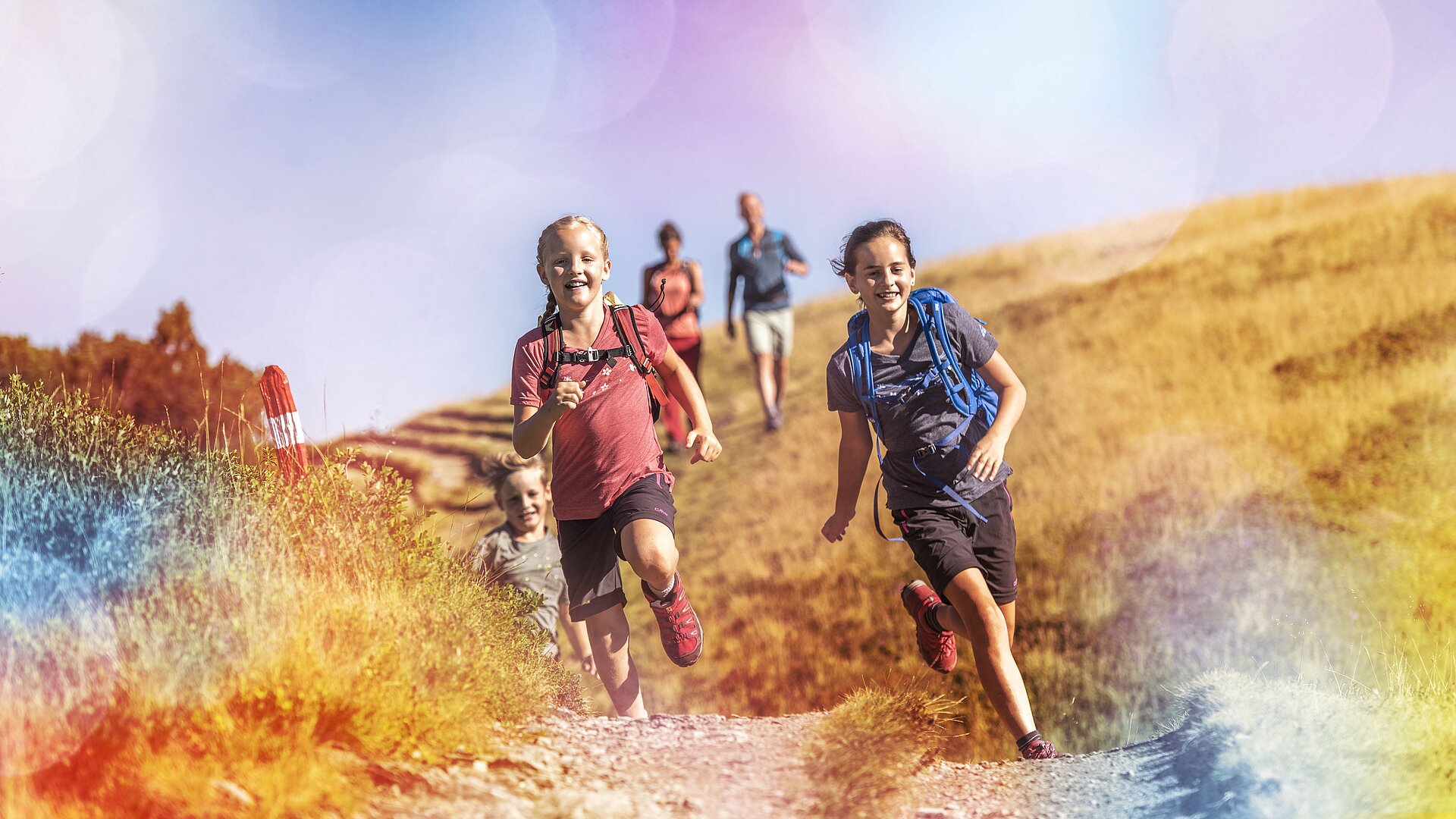 Bewegung in der Flachauer Bergwelt macht den Kids großen Spaß