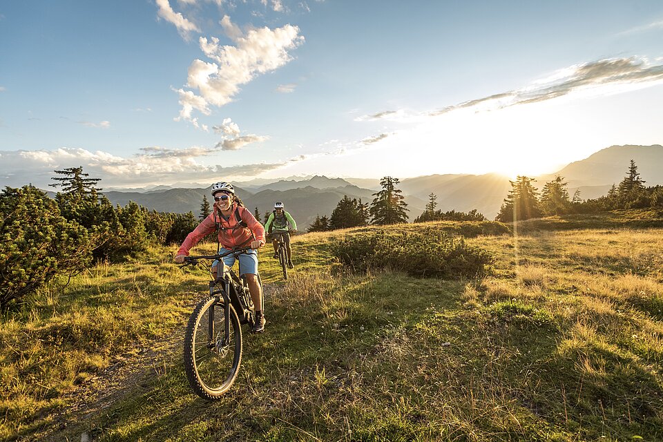 Mountainbike Paradies Flachau - rauf auf die Salzburger Berge