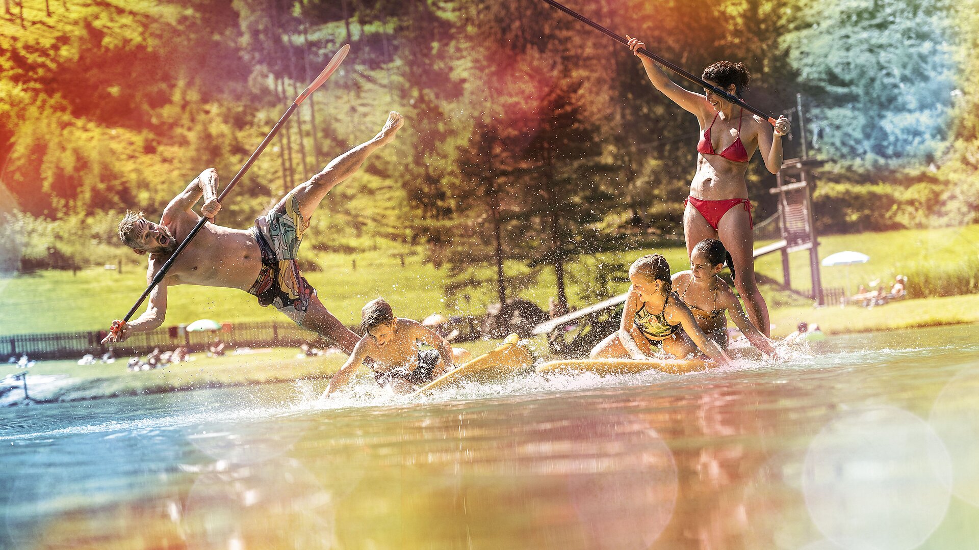 Urlaubsspaß im Badesee Flachau