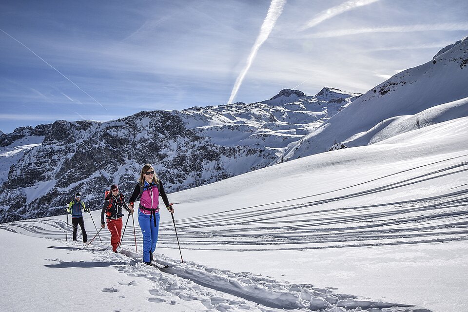 Schöne Skitour hinauf aufs Liebeseck in Flachauwinkl. Ein echtes Highlight